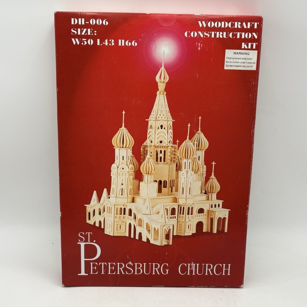St Petersburg Church Russia Woodcraft Construction Kit 705 Pcs DH-006 3D Puzzle